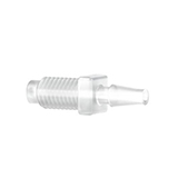 Adapter, Barbed to Threaded Male, Tefzel™ (ETFE), for use with Soft-Walled Tubing, Each 10-32 Coned